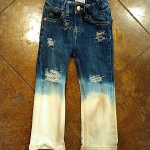 ombre distressed toddler jeans